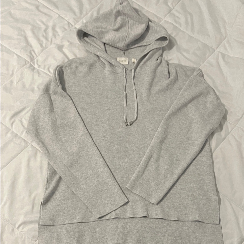 Cyrus Gray Hooded Women's Sweater